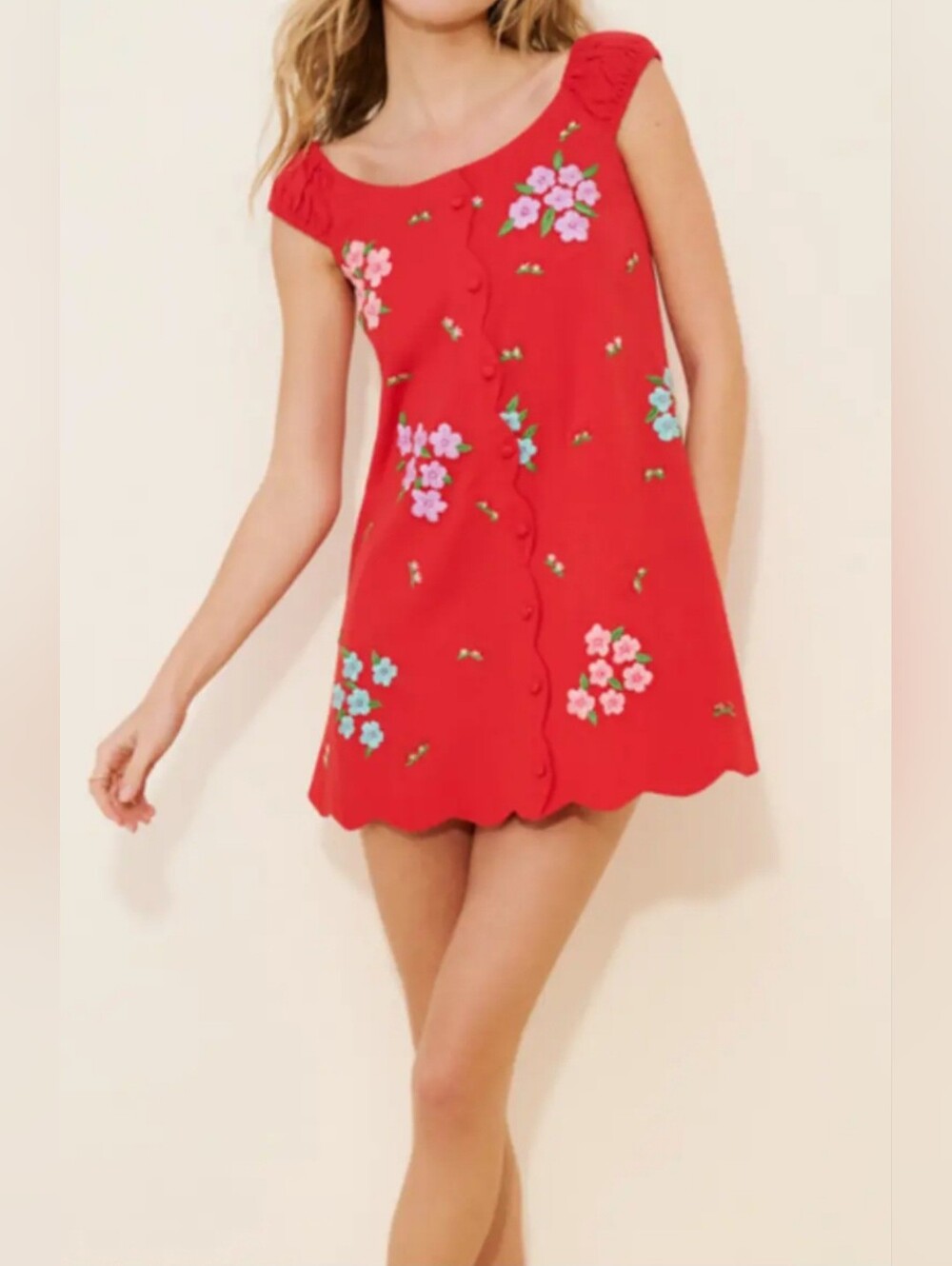 Anthropologie TACK Ophelia Linen Mini Dress